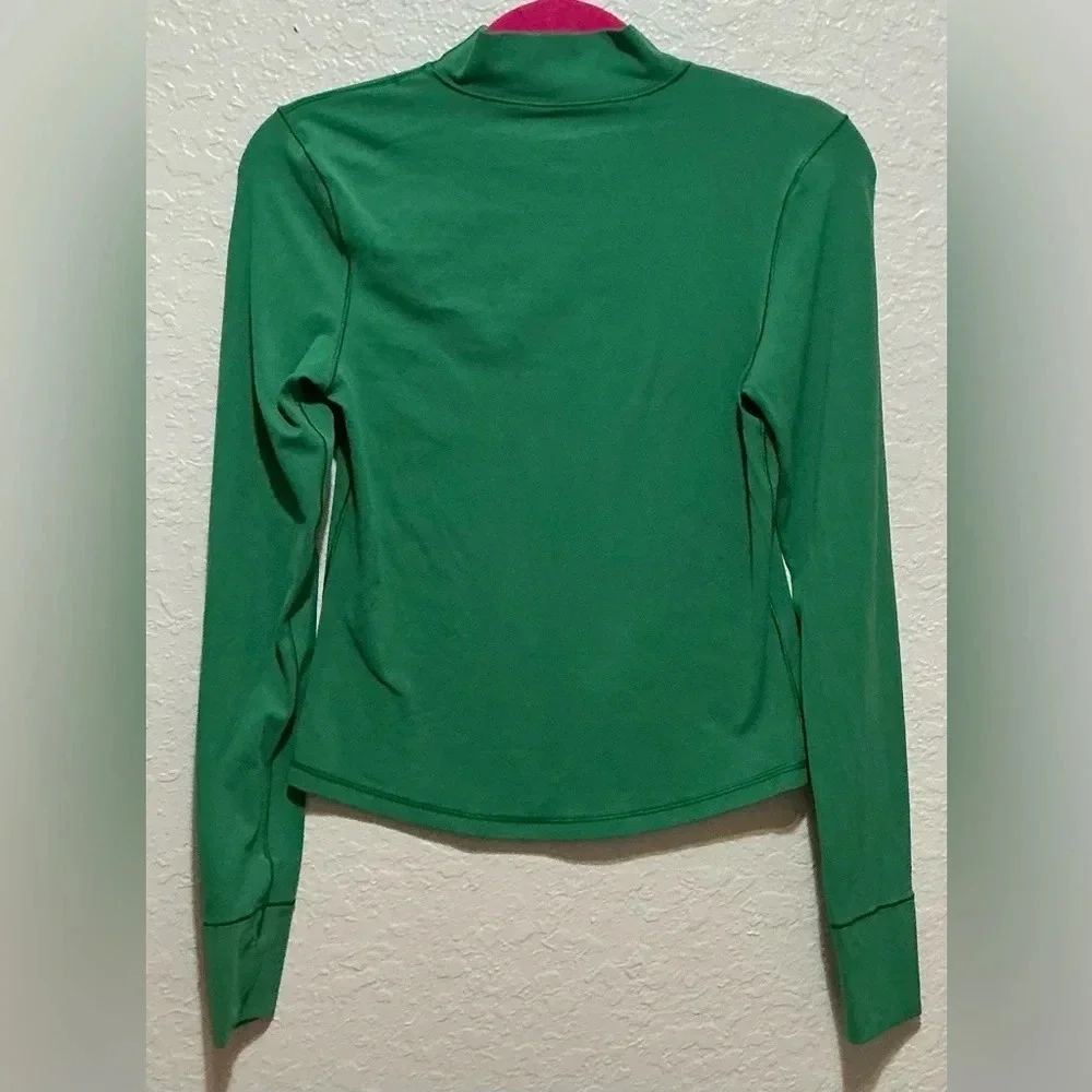Offline by Aerie Green Mock neck Long Sleeve Top